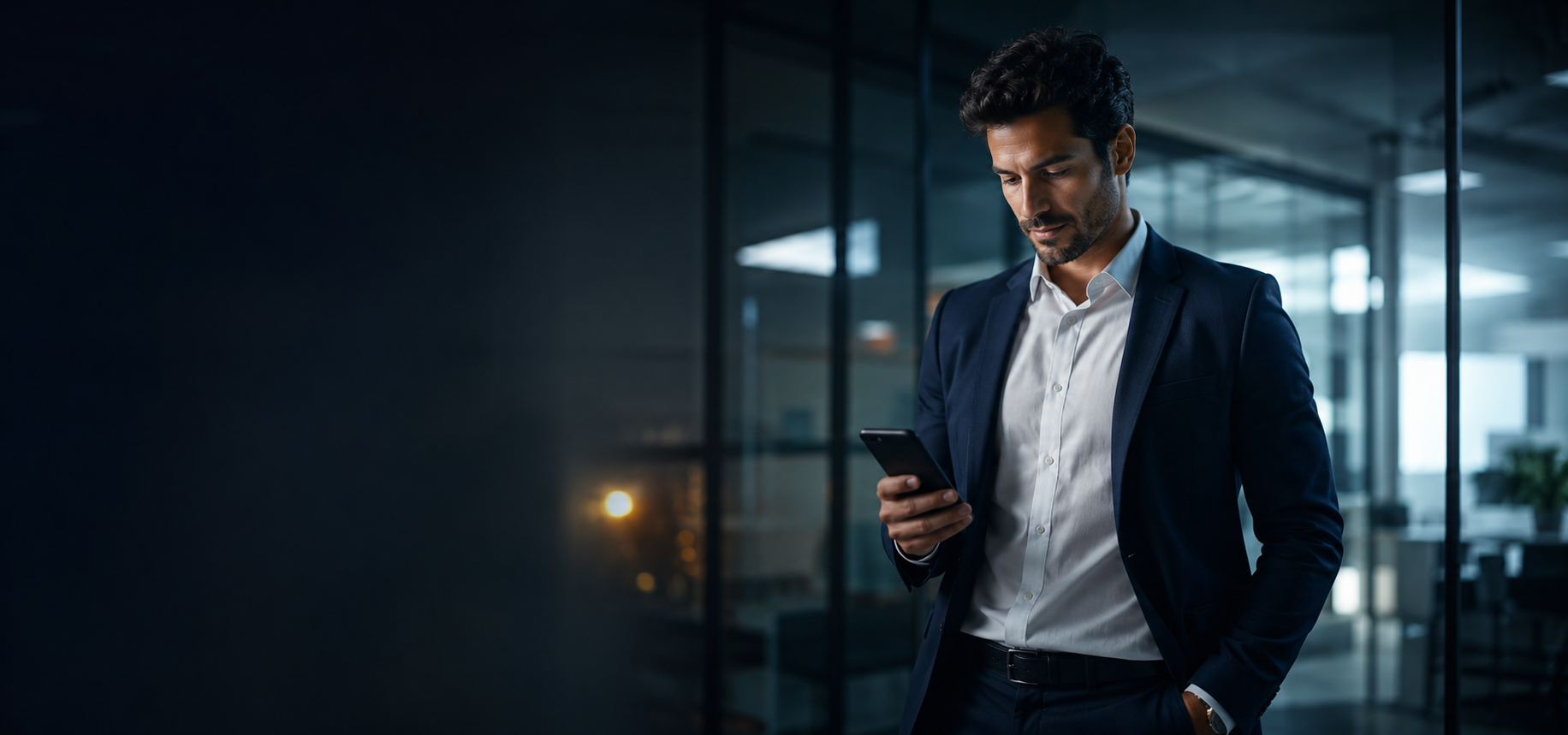 Profissional registrando ponto eletrônico pelo celular no sistema MD Comune